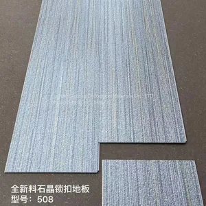 Grey Cement Grain SPC Floor Industry to do Old Clip Plastic Floor Imitation Grinding Stone Marble Plastic Floor 4.5mm thumbnail-2