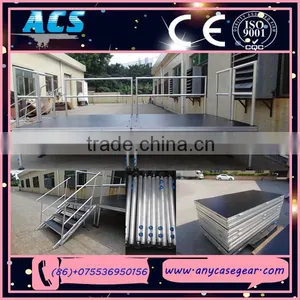 ACS Trade Show Stage, Wedding Stage, Fashion Concert Stage With Rail thumbnail-3