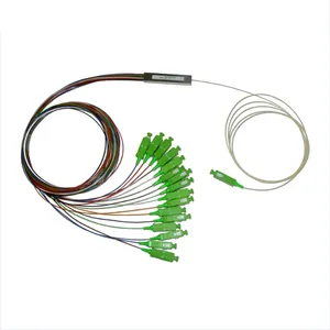 FTTH 1X8 1X16 0.9mm Fiber Optic PLC Splitter With Connector thumbnail-1