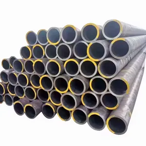 Carbon Welded Steel Pipe 4.5mm 4.75mm Erw Weld Black Steel Pipe Chinese Manufacture Company thumbnail-1
