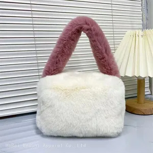 40Plush Bag Carry-on Bar One Shoulder Diagonal Chain Bag Fashion Trend Furry Autumn Bag thumbnail-5