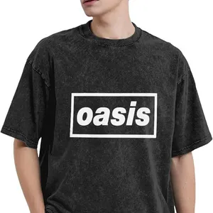 Oasis Band Vintage T-Shirt Oversized Cotton Tee Casual Short Sleeve thumbnail-1
