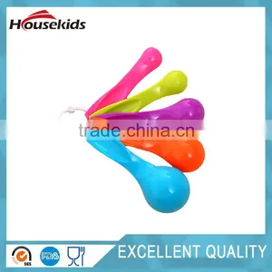 Kitchen Classic Plastic Color Decorative Measuring Spoons Set Contains Teaspoons Tablespoons, Set of 5 thumbnail-1