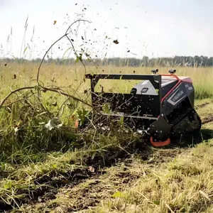 Vigorun Remote Control Forest Mulcher 18KW 764CC 1000mm Width Rubber Track Crawler Brush Cutter for Land Clearing thumbnail-1