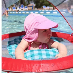 Baby Sunhat Protection Neck Adults Outdoor Hat Tightness Adjustable Baby Hat for Beach Playing Quick-drying UV Protection Large Brim thumbnail-1