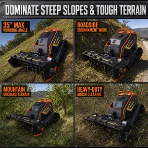 Vigorun MTSK1000 24HP AI Intelligent Forestry Flail Mower Remote Control Heavy Duty Mulching Machine thumbnail-3