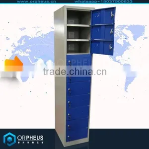 Fashion Design Free Standing Cabinet Steel Charger Lockers Public Cell Phone Charging Station thumbnail-1