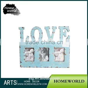 Popular Retro Decorative Light Blue MDF Family Tree Love Photo Frame thumbnail-1