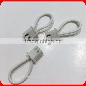 Custom UL1007 22AWG 300V 80C White Wire to Crimp &Insert 2Pin Connector thumbnail-5
