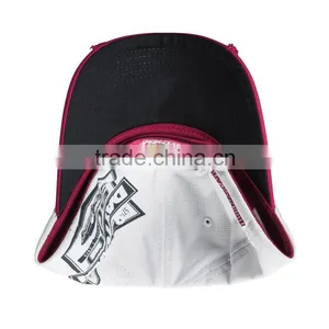 Wholesale 100% Cotton Pink Hat 6 Panel Curved Bill Stone Washed Trucker Cap thumbnail-5