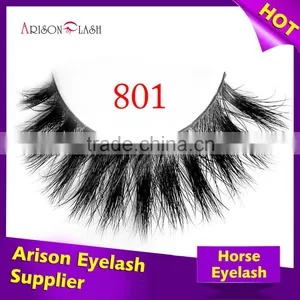 Custom Logo Real Horse Fur Eyelashes Private Label Horse False Eyelashes Custom Eyelash Packaging thumbnail-5