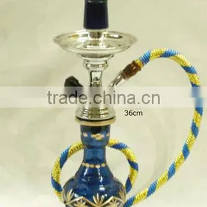 Blue Glass & Metal Hukka thumbnail-1