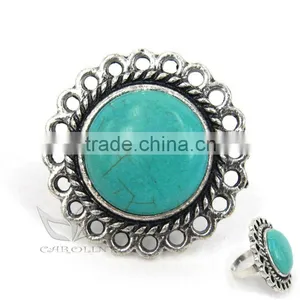 Caroline Fashion Cheap Turquoise Alloy Ring thumbnail-1
