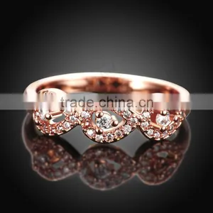 2015 New Model Cluster Stone Saudi Arabia Gold Platinum Wedding Ring Price thumbnail-4