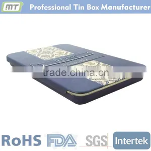 Colorful Print Small Tin Drug Packaging Box With Slide Lid thumbnail-2
