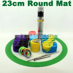 Round Silicone Dab Wax Mat Silicone Bho Oil Pad Custom Silicone Mat Dabber Sheets Wax Vaporizer Rubber Mats thumbnail-4