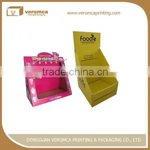OEM Manufacture Black Corrugated Displaying Stand 3 Layers Advertising Display Stand thumbnail-1