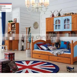 Hot Sale Bedroom Furniture Solid Wood Kids Bunk Bed K2201-2203 thumbnail-3