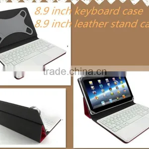 Stitching Technic Keyboard Tablet Case 8.9 Inch Tablet pc Bluetooth Keyboard Case With Mouse Pad thumbnail-1