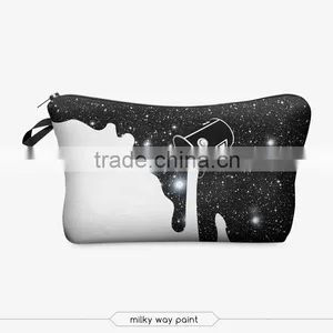 Meow Cat Cosmetic Bag 3d Print Cosmetic Bag High Quality Wholesale Travel Makeup Cases With Zippers Pouch Purses Wallets thumbnail-2