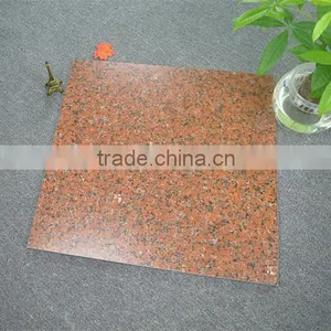 Red Matte Finish Granite Look Porcelain Floor Tiles thumbnail-1