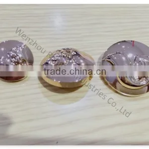 High End Upscale Women's Coat Metal Hollow Button thumbnail-5