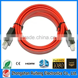 Flat HDMI Cable 1.4 or V2.0 With Ethernet 0.8m 1m 1.5m 2m 3m 5m 8m10m15m 20m HD1440P 4K 3D Function Quality Choice thumbnail-1