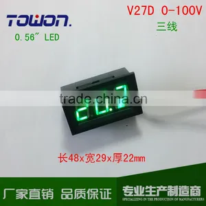 LED Red 2.5-30V Blue 3-30V Green 2.7-30V Digital Voltmeter Voltage Panel Meter for Motorcycle Car,auto Etc thumbnail-3