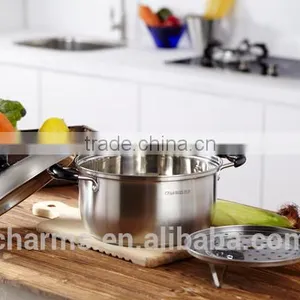 LFGB Food Grade Cookware Stainless Steel Sauce Pot thumbnail-6