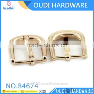 Custom Light Gold Metal Hardware Belt Accessories Pin Buckles thumbnail-1