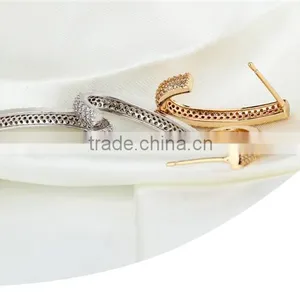2016 Simple Gold Plated Gold Earings Designs for Women thumbnail-2