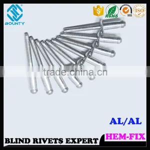 HIGH QUALITY FACTORY STRUCTURE HIGH TENSILE STRENGTH ALUMINUM HEM TYPE POP RIVETS thumbnail-2