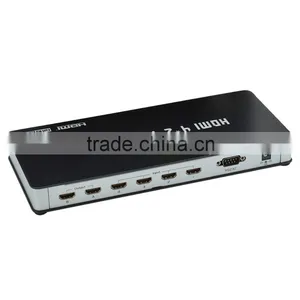 CHEERLINK 4-In 2-Out Full HD HDMI V1.3 True Matrix RS232 w/ - Black thumbnail-3