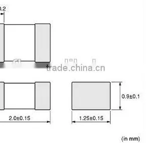 0805 1.0uH 900mA 0.125ohm MuRata Chip Toroidal Power Inductor thumbnail-3