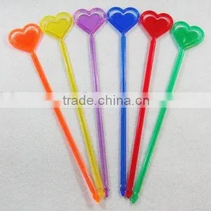 Heart Swizzle Stick / Muddler / Plastic Stirrer / Drink Stirrer thumbnail-1