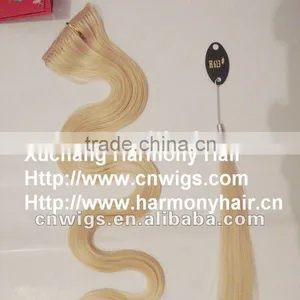 BEST Remy Hair Extension Clip on Blonde Color thumbnail-1