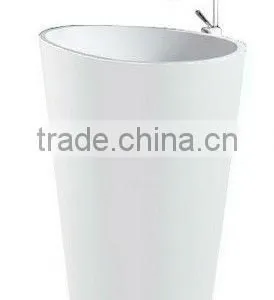 Artificial Stone Bathroom Pedestal Sink thumbnail-1