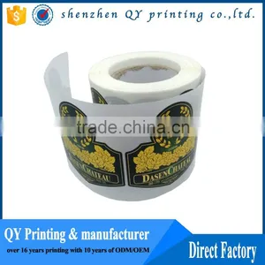 High Quality Printing Cheap Wine Labels,gold Stamping Paper Wine Stickers thumbnail-3
