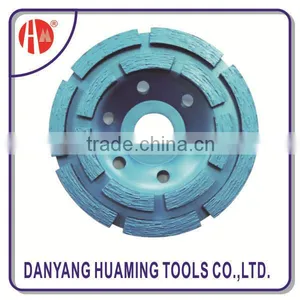China Factory Arranged Segments Double Row Cup Grinding Wheel for Grinding Concrete Surface and Floor thumbnail-1