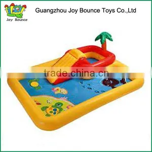 Yellow Outdoor Inflatable Swimming Pool With Slide thumbnail-1