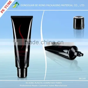 240ml Gloss Black Plastic Hair Treatments Tubes Packaging thumbnail-1