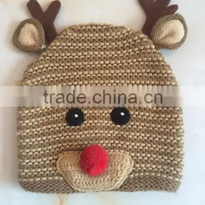 2016 Cute Milu Deer Children's Winter Cotton Baby Hat thumbnail-1