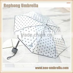New Transparent Fold Umbrella With Black Dot Quality Choice thumbnail-1