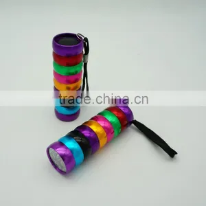 Aluminum Bamboo LED Flashlight With Colorful Rainbow Color thumbnail-1