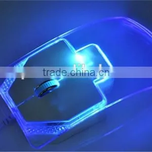 High Quality Wired USB Transparent Mouse Lovely Gift Mouse and Game Mouse thumbnail-1