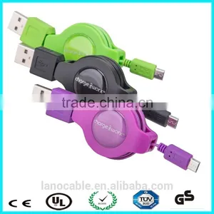 Colorful 1M Retractable Micro Usb Cable for Android Phone Supplier's Choice thumbnail-6