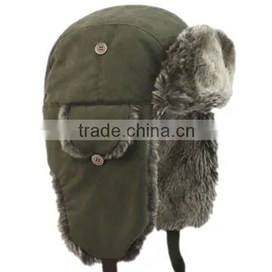 New Design Winter Soft Felt Army Hat Wholesale thumbnail-4