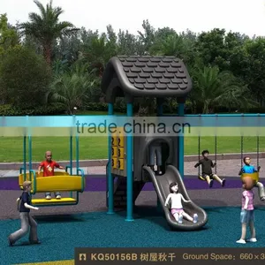 Kaiqi Best-selling Galvanized Swing and Slide Equipment on Playground thumbnail-1
