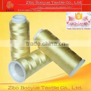 20 Years Fctory Since 1995 Polyester Gold Embroidery Thread thumbnail-1