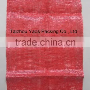Red PP Tubular Mesh Bag Onion Circular Tubular Bag thumbnail-1